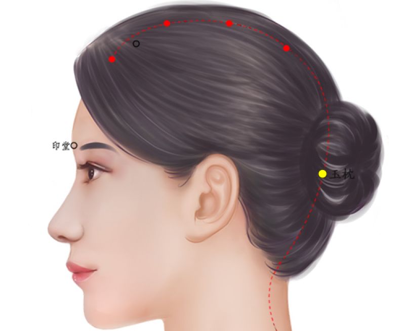 玉枕 侧面